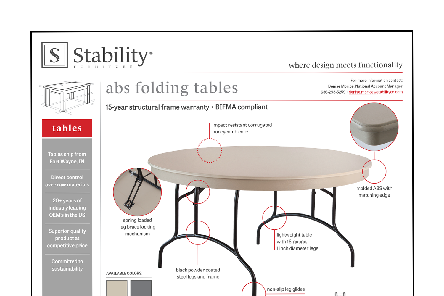 Laminate Folding Tables for Schools My Stability Furniture